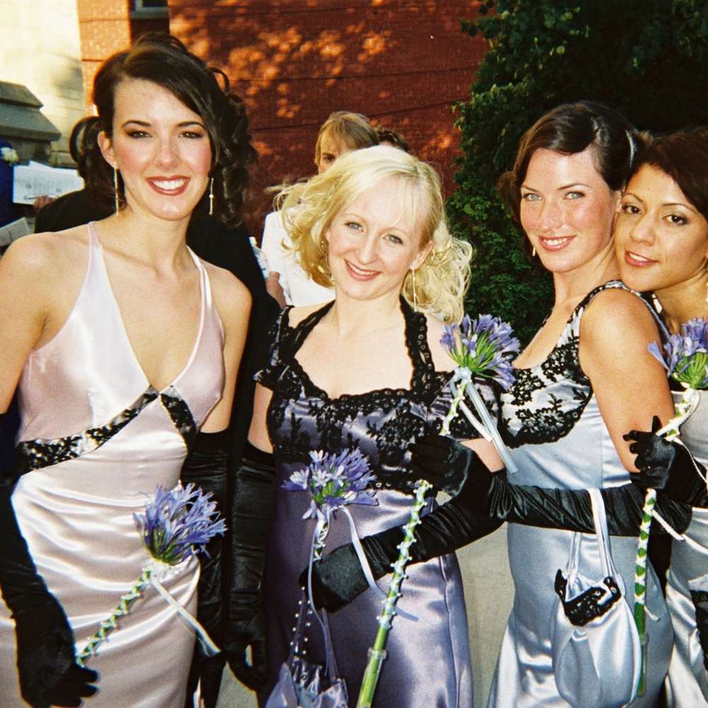 Bridesmaid dresses matching concept and unique for each!