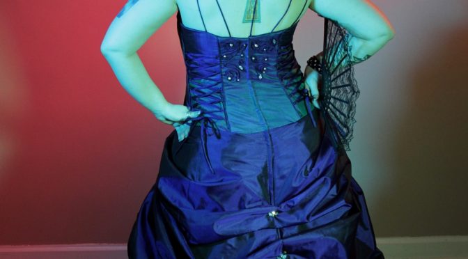 Couture Journey-Glam Goth Ball Gown with Bespoke Hat